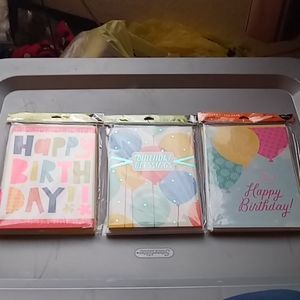 3 packs of Hallmark cards
